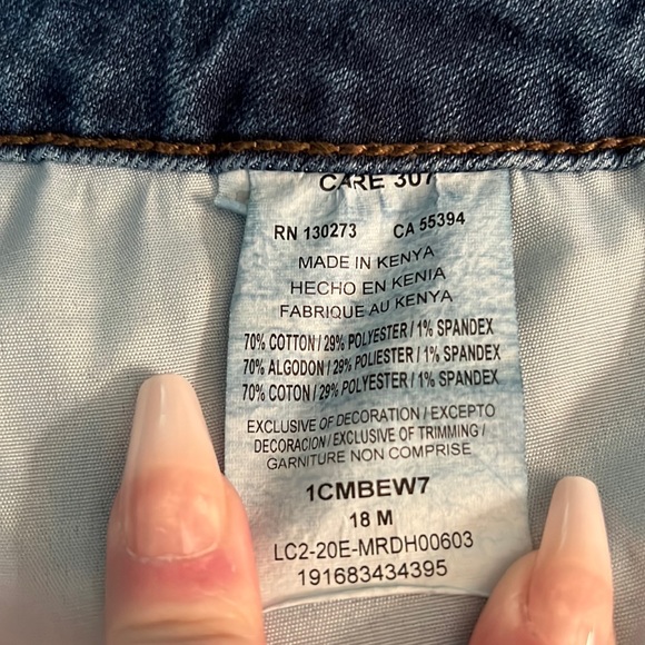 LEE Mid-Rise Boot Cut Regular Fit Denim Jeans 5 Pocket Button/Zipper Entry 18M - Picture 7 of 7